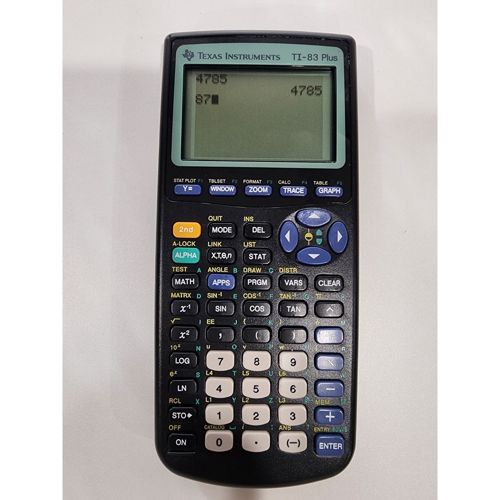 Texas Instruments TI-83 Plus Graphing Calculator - Black (83PL/TBL/1L1/A)